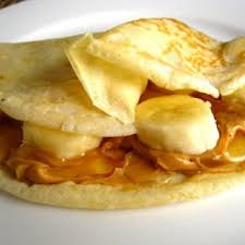 Crepa de Crema de Maní con Plátano