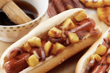 Hot Dog Hawaiano.