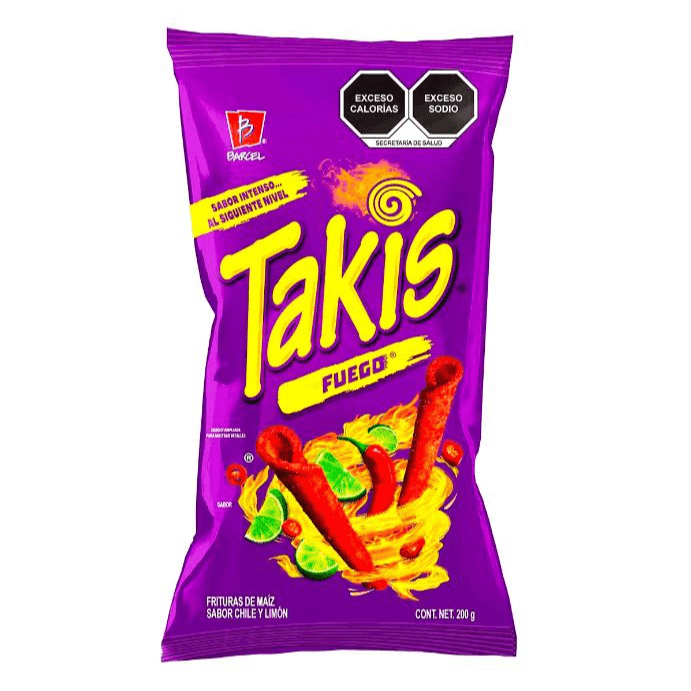Takis Snack Frituras de Maíz Sabor a Chile y Limón