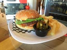 Hamburguesa de Arrachera con Papas