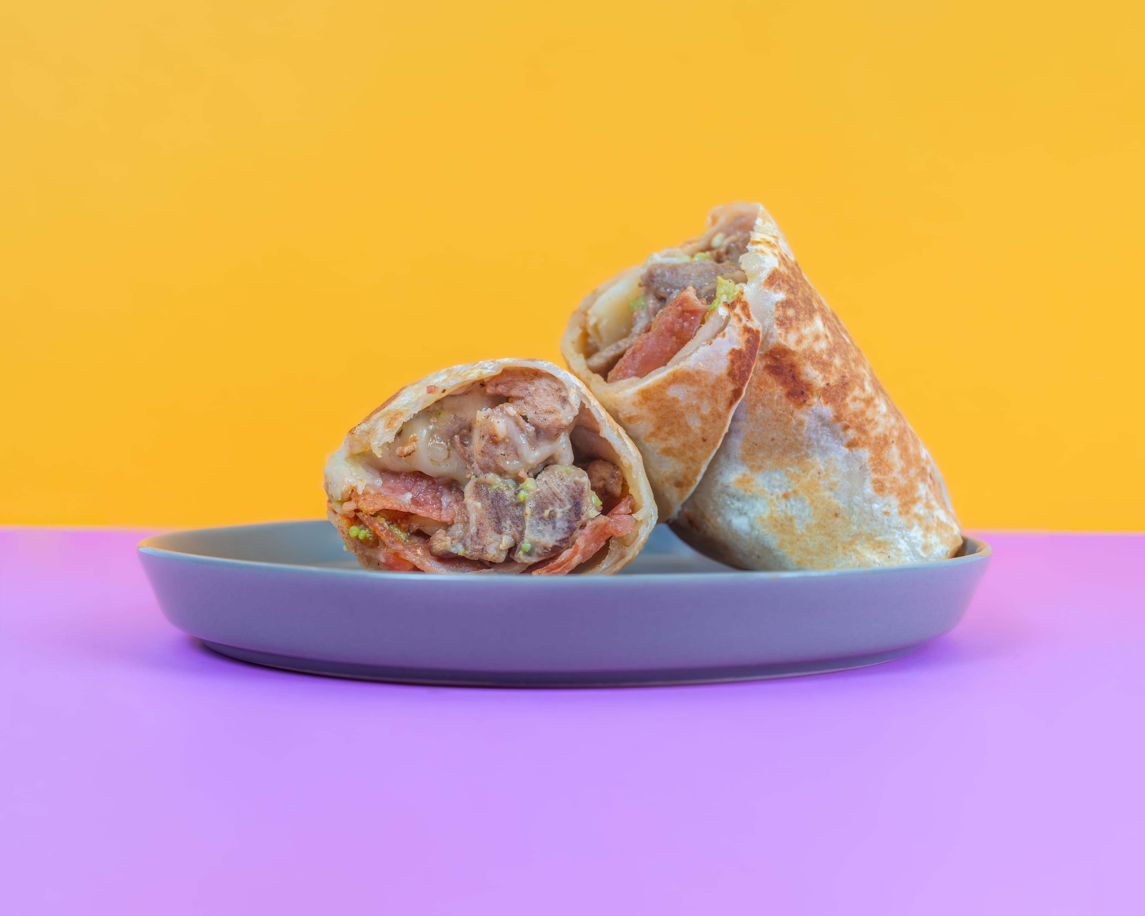Burrito de Arrachera con Tocino