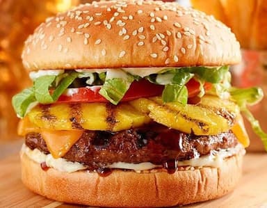 Hamburguesa  Hawaiana
