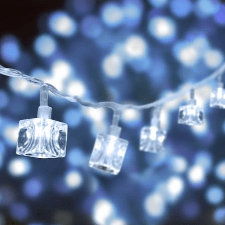 Serie de Luces Cristal de Hielo Color Blancas 3 m