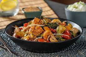 Verduras a la Plancha con Camarón