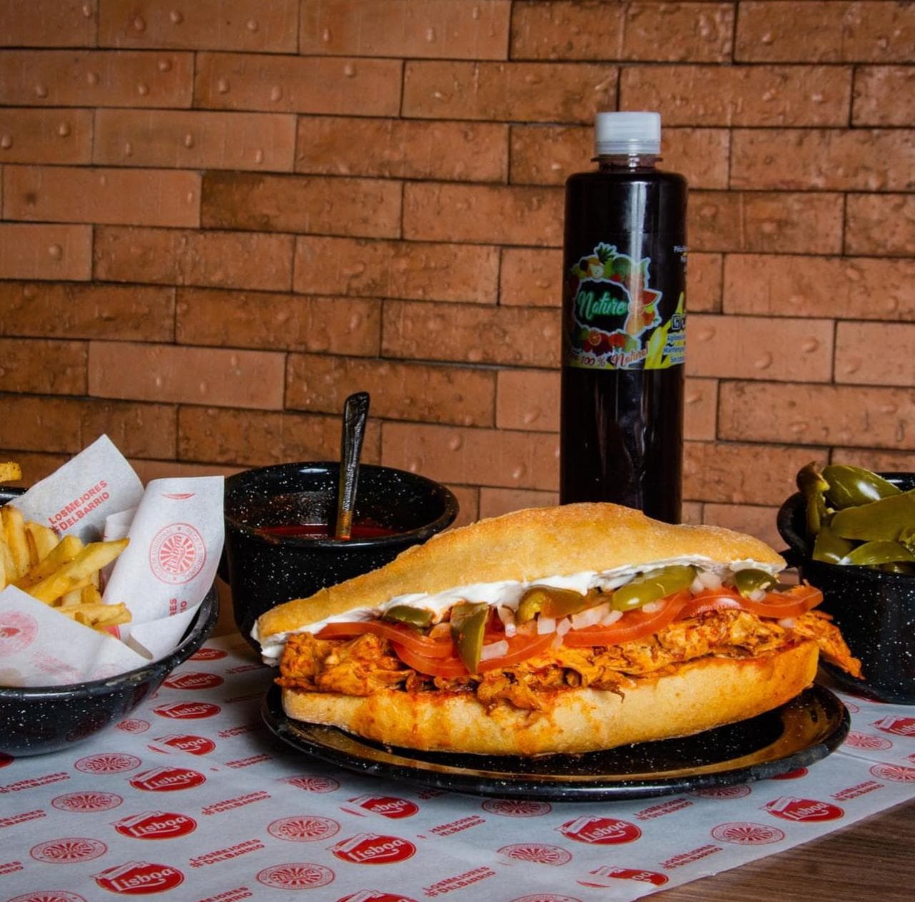 Lonches Mixto + Papas + Bebida