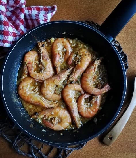 Langostinos con Almendras