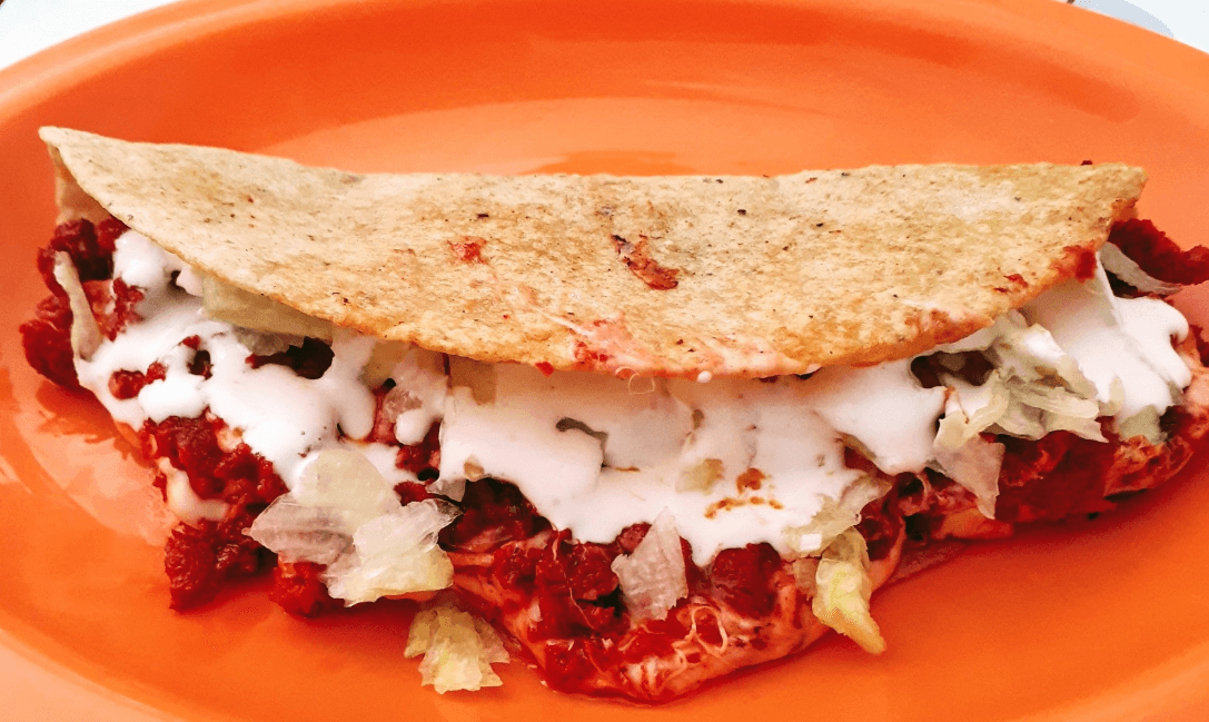Quesadilla de Papa con Longaniza