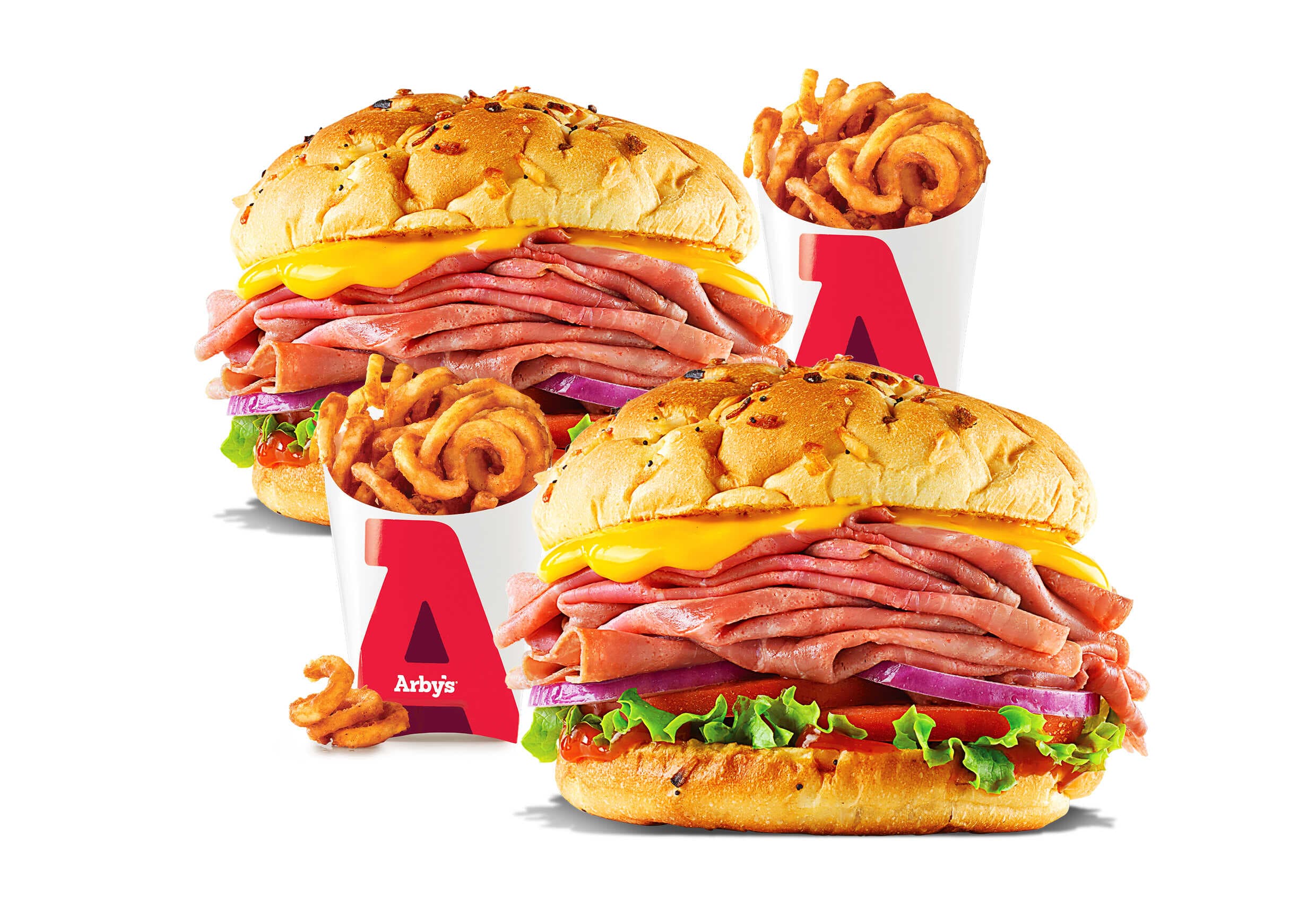 2 Beef&Cheddar Deluxe + 2 Curly Fries Med