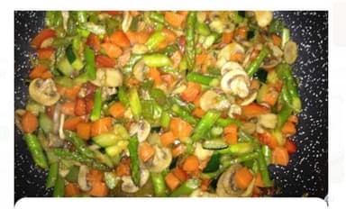 Verduras con Champiñones
