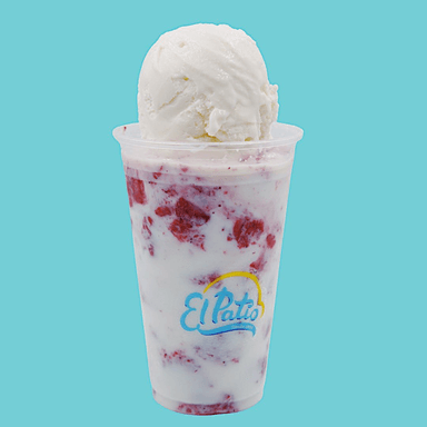 Fresas con Crema y Nieve