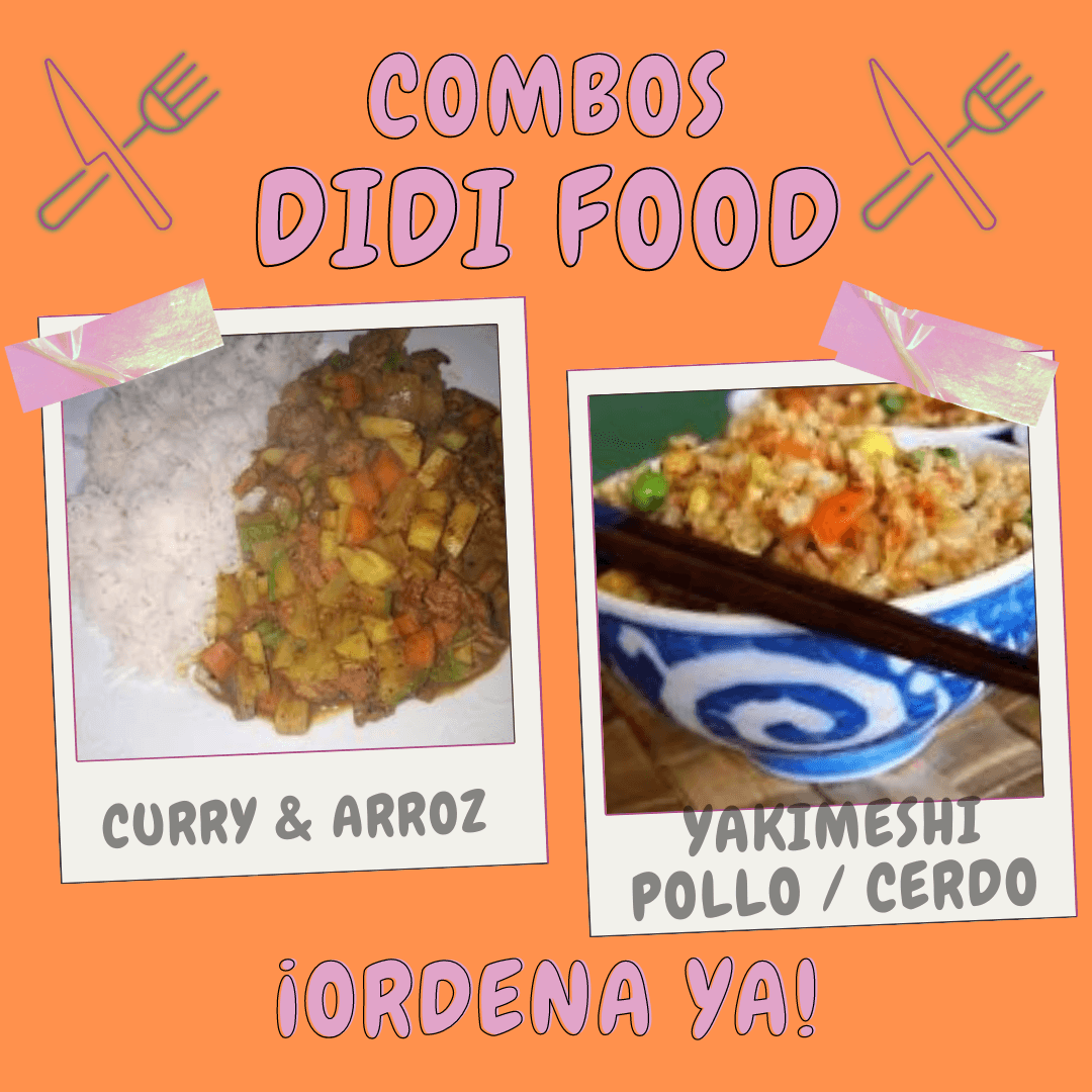 Combo-YAKIMESHI + CURRY Y ARROZ