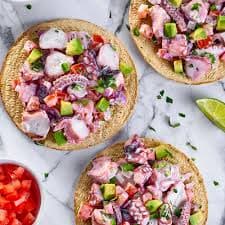 Tostada de Pulpo