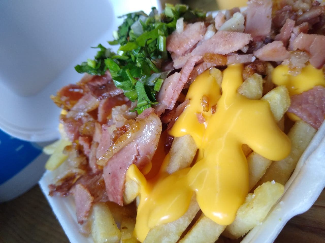 Orden de Papas con Tocino y Queso
