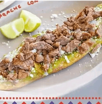 Huarache de Bistec (25cm)
