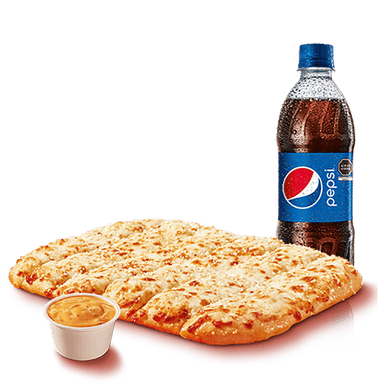 Crazy Cheese Bread + Gaseosa + Dip