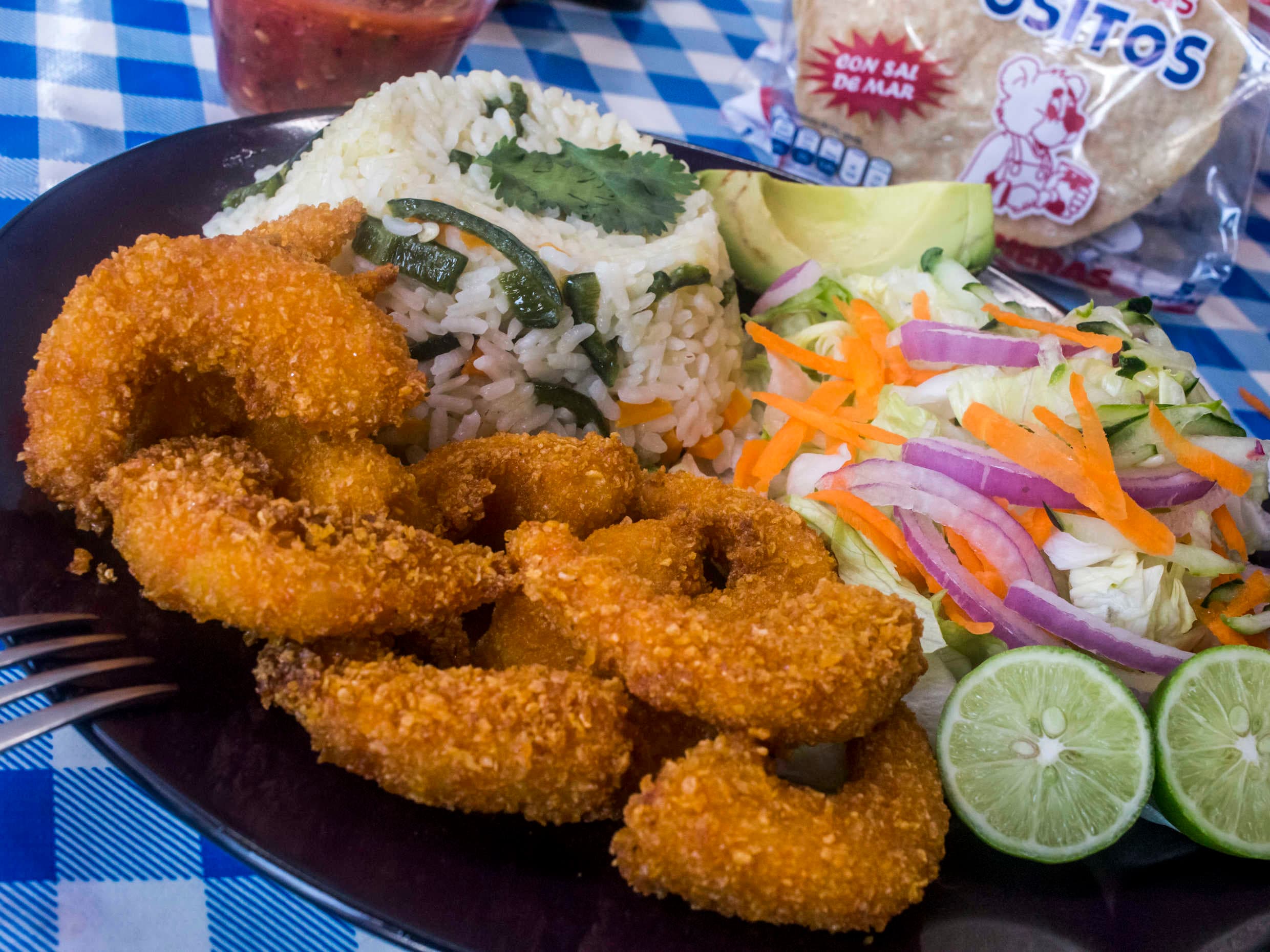 Camarones al coco