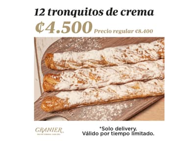 12 tronquitos de crema
