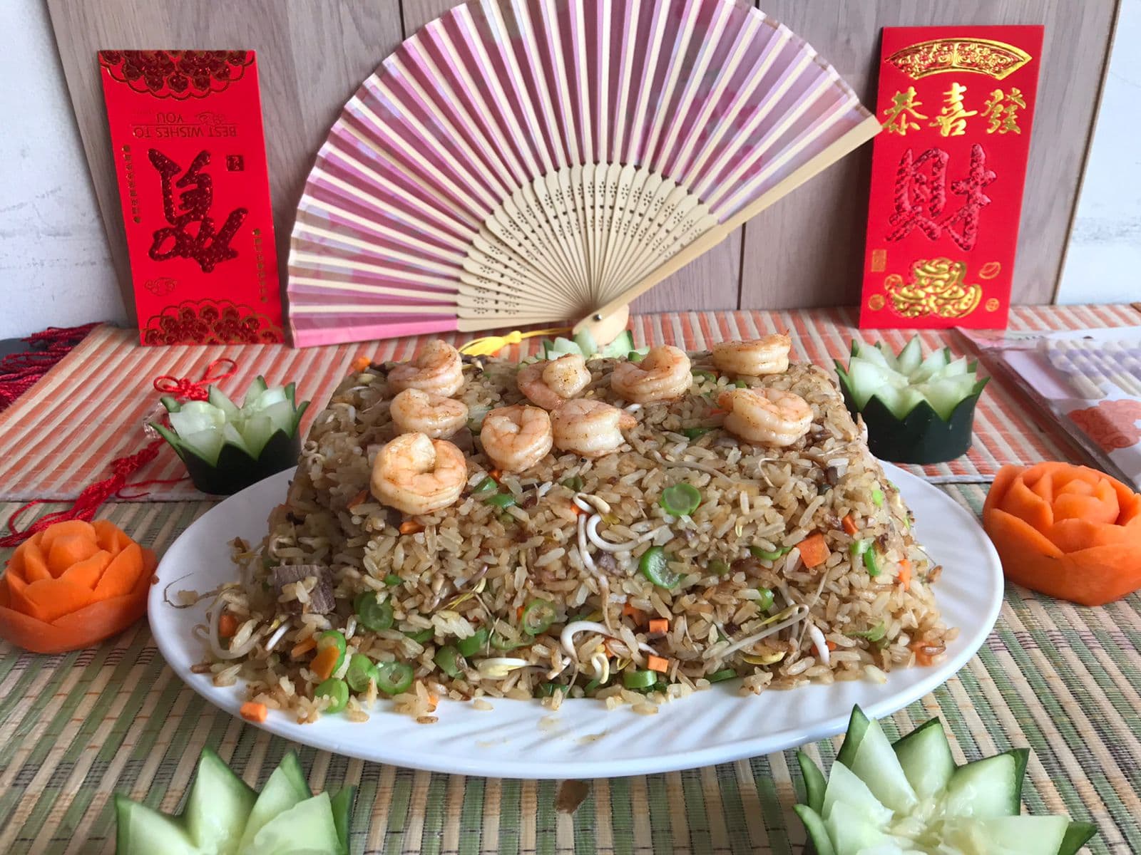 Arroz Chow Fan con Camarones