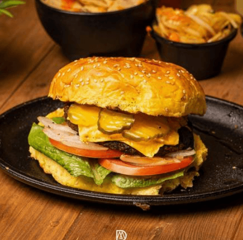 Hamburguesa americana.