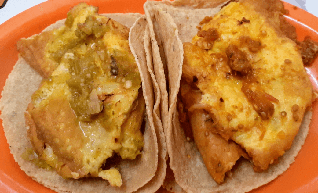 TACO DE HUEVO + COCA COLA