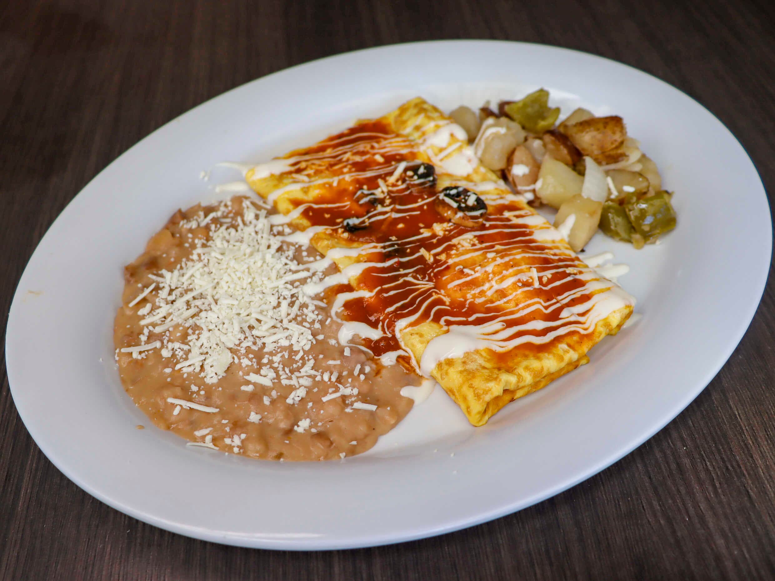 Omelette de champiñones