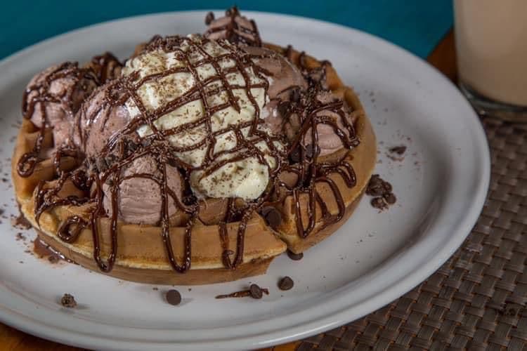 Waffle Choco Plátano