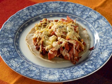 Taco Maíz Pastor Con Queso