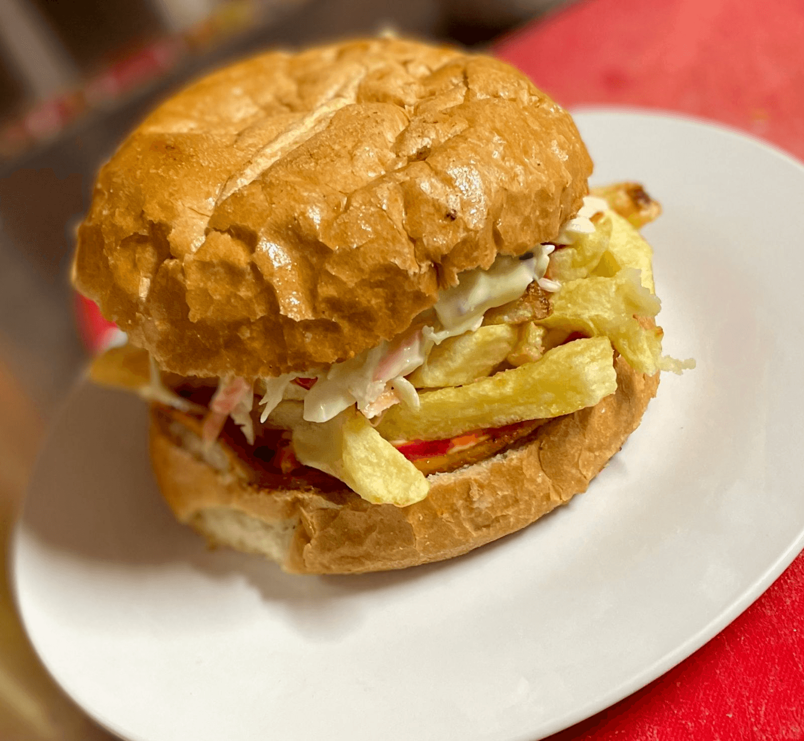 Sánguche de Filete con Hamburguesa