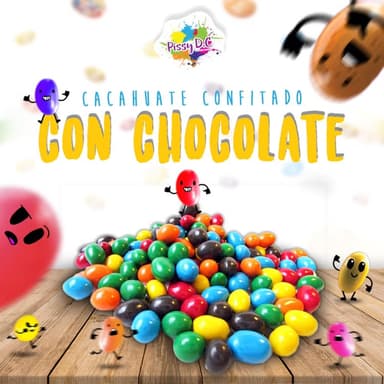 Cacahuate Confitado de Colores