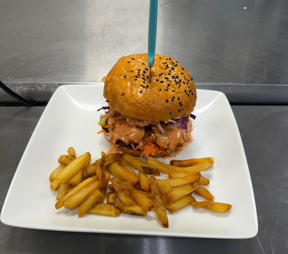 Hamburguesa de Camarón Roca