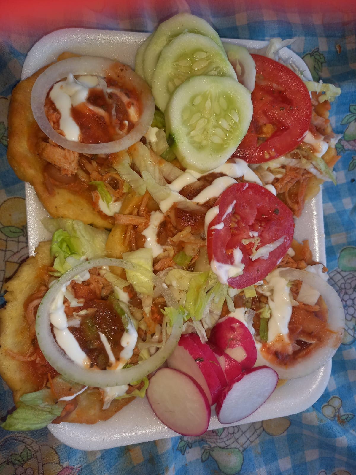 Sopes con Pollo 5 pzas