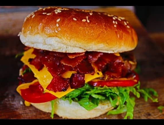 Hamburguesa Queso y Tocino