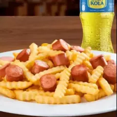 Salchipapa y Gaseosa 500 ml