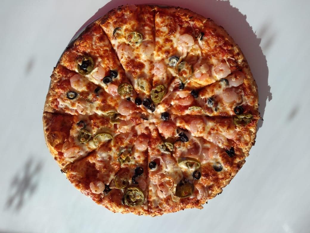 Pizza Grande de Camarón