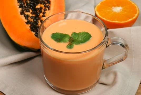 Licuado de papaya