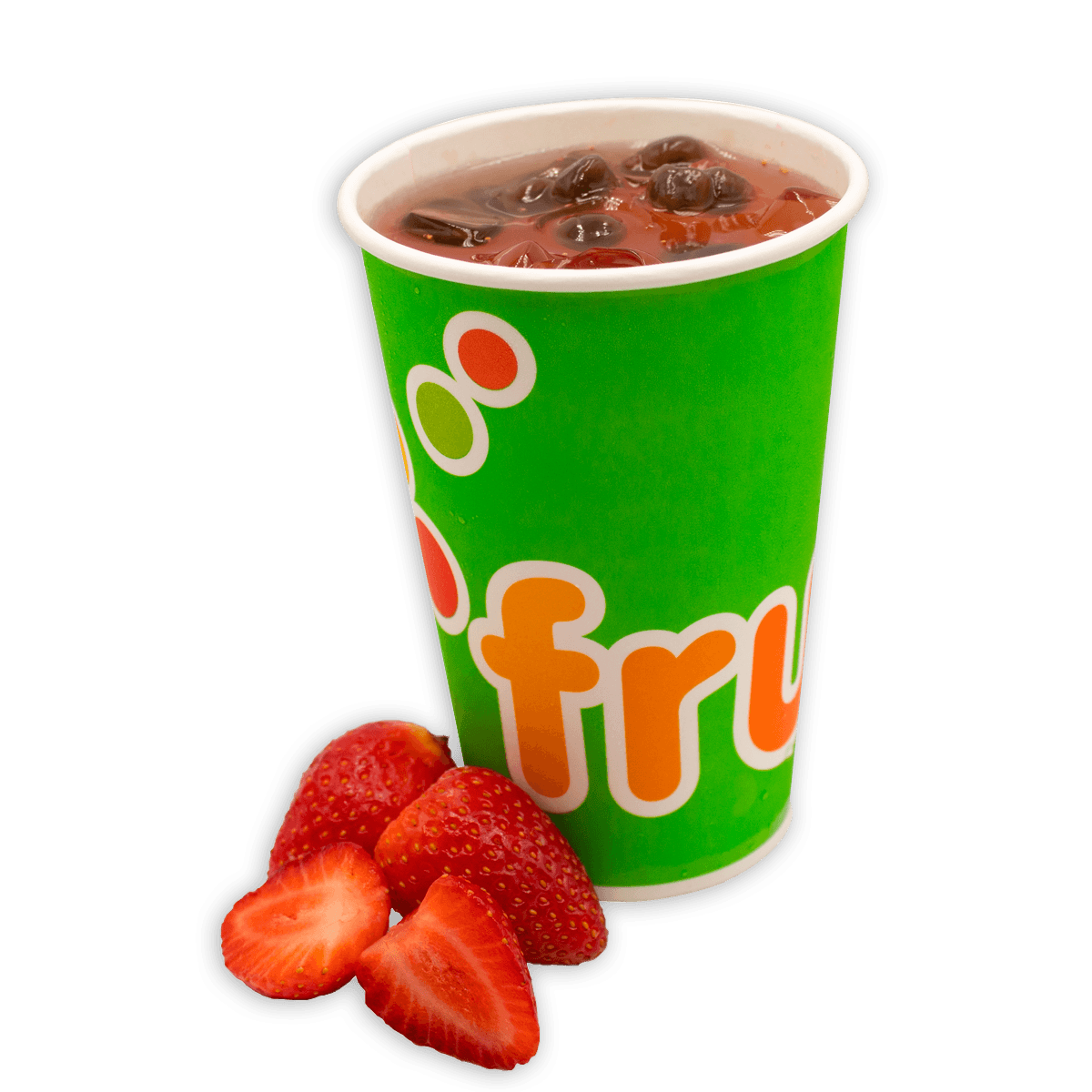 Bubble Tea de Fresa Mediano 500 ml