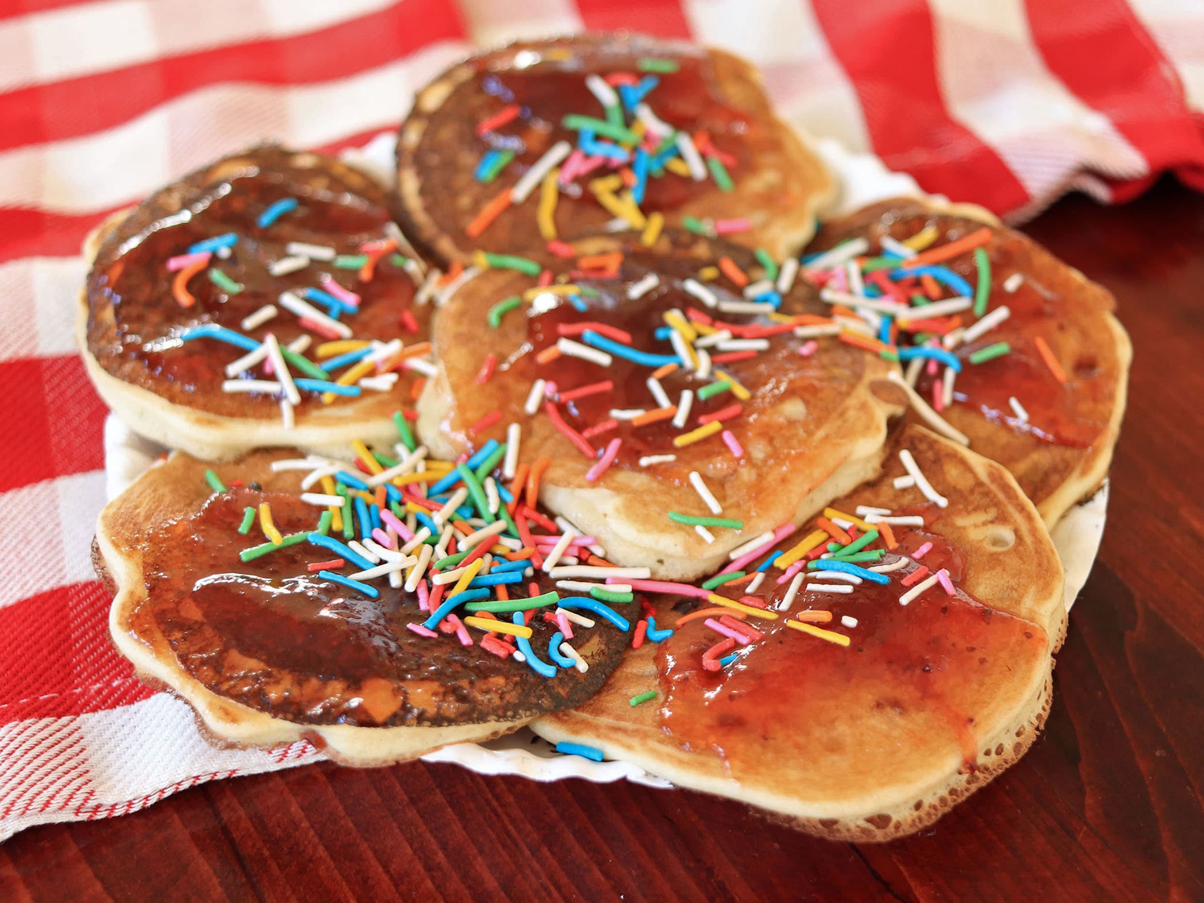 Orden de Mini Hot-Cakes de Mermelada de Zarzamora