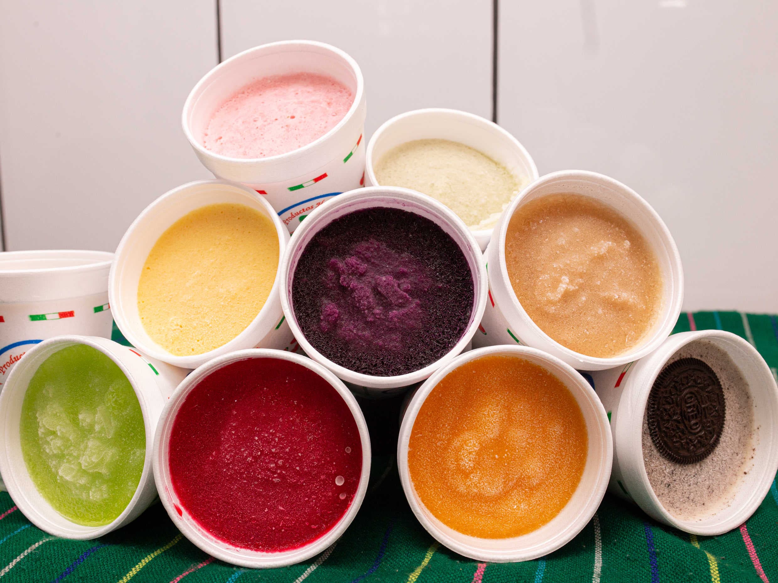 Raspados de Frutas y Crema