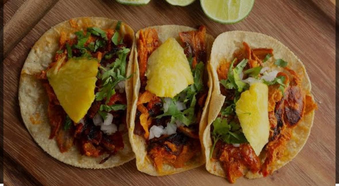 3 Tacos de pastor y 1 Refresco o Boing