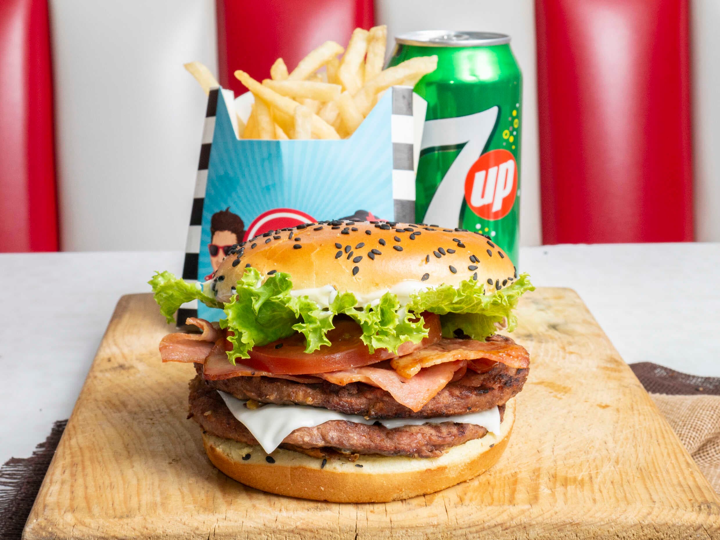 Combo Hamburguesa Philadelphia Doble
