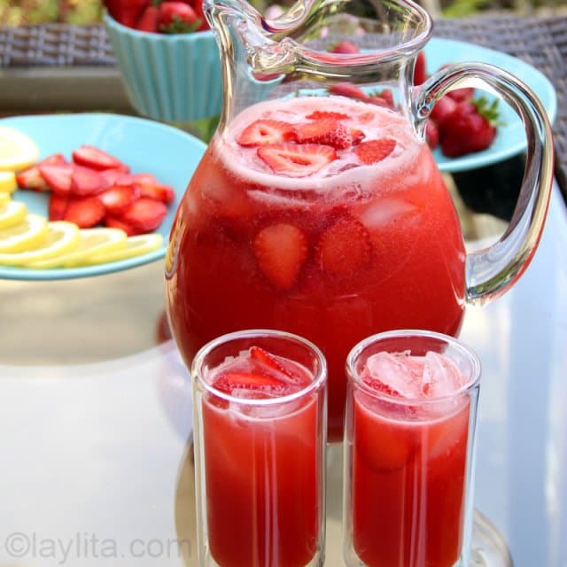 Agua de Fresa
