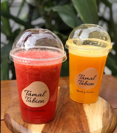 Un jugo de dos frutas