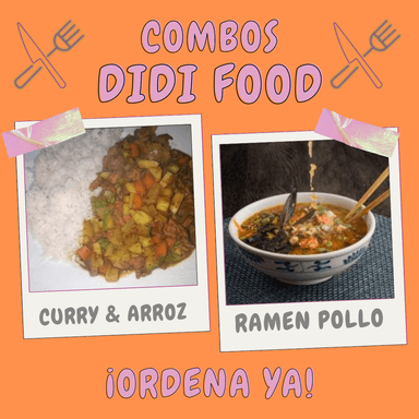 Combo-RAMEN POLLO + CURRY Y ARROZ