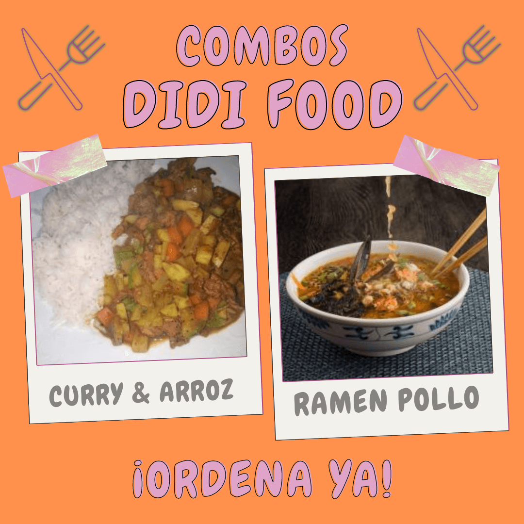 Combo-RAMEN POLLO + CURRY Y ARROZ