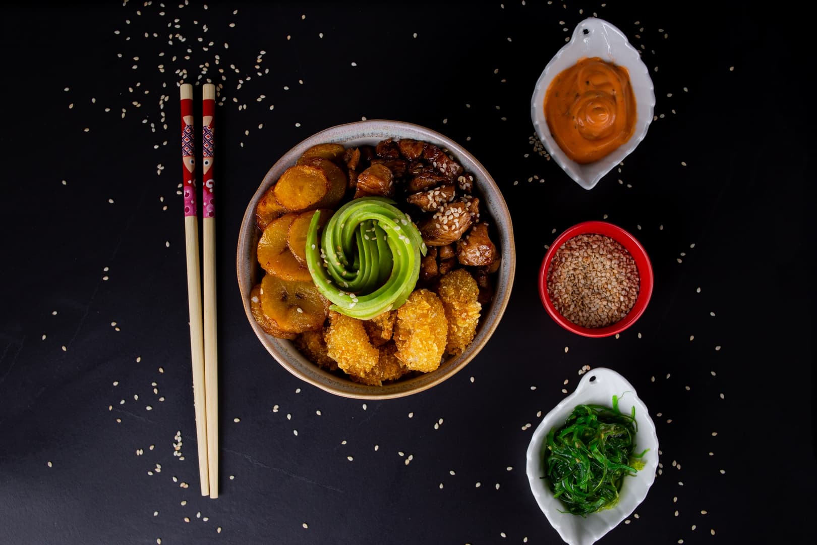 Poke Pollo Salteado