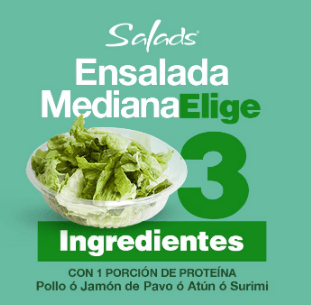 Ensalada con Proteína Mediana
