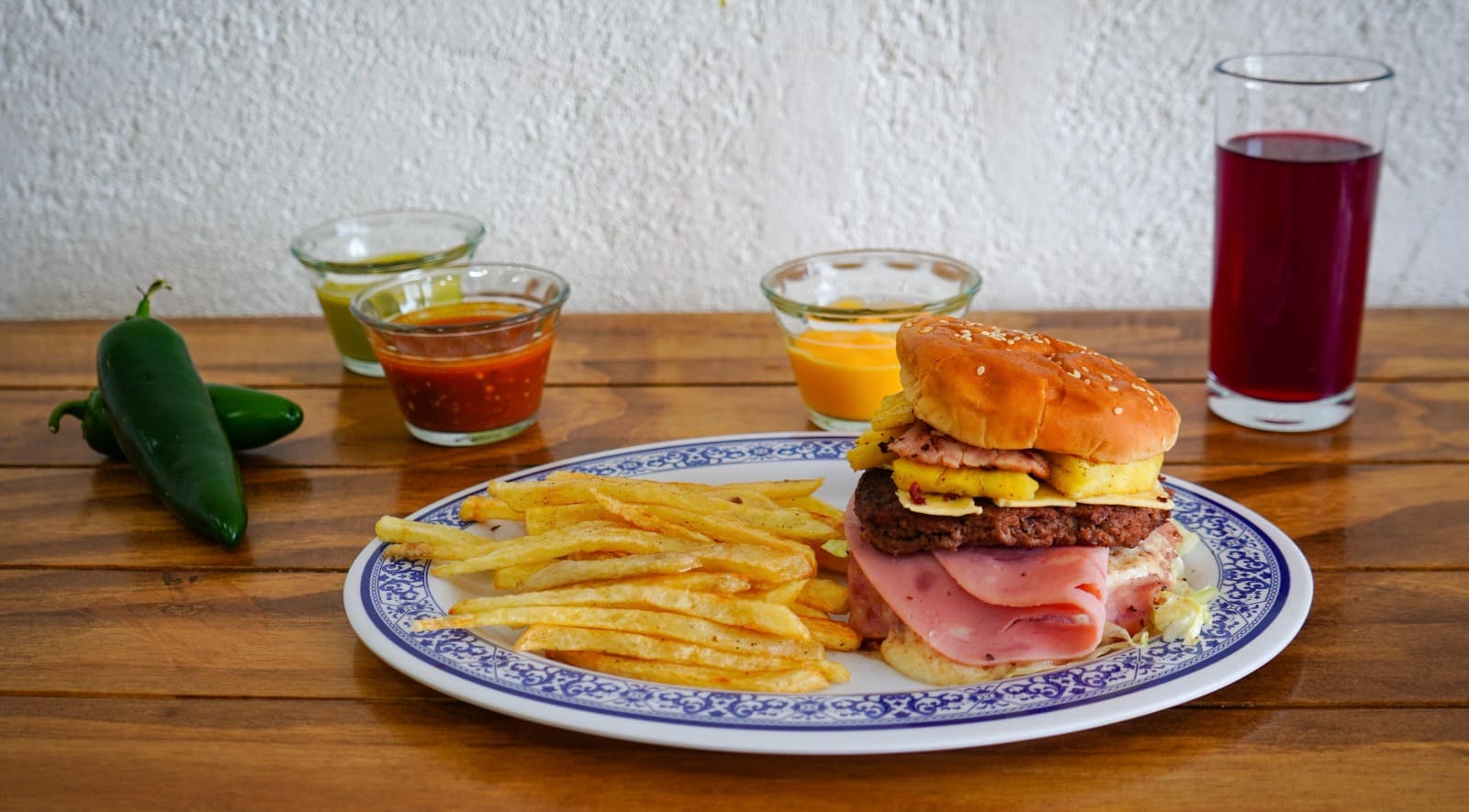 Hamburguesa de Arrachera