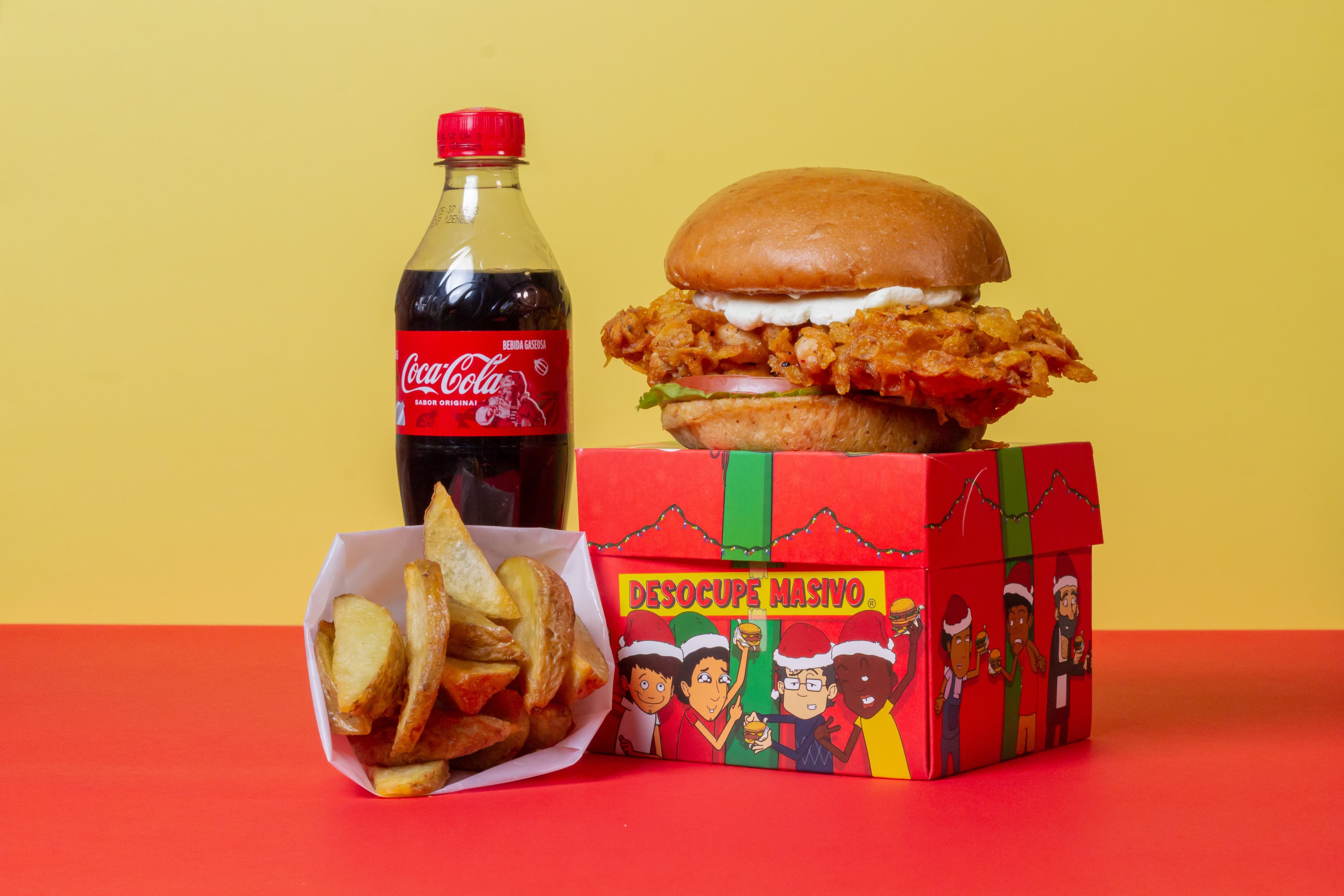 La Rulos Burger + Papas + Coca Cola Zero