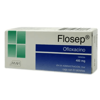 Flosep Ofloxacino 400 mg 8 Tabletas
