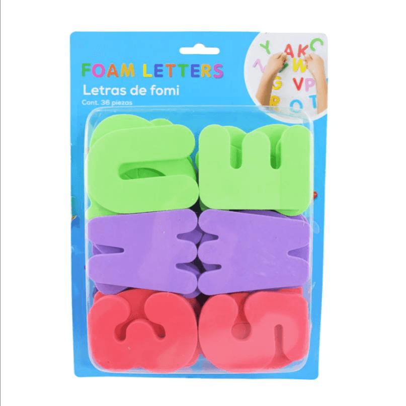 Juego 36 Letras Foami